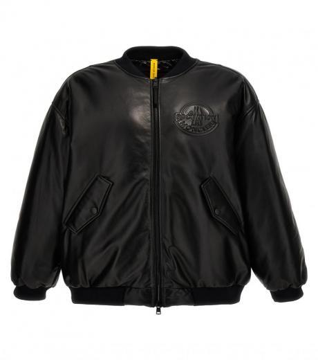 black padded bomber jacket