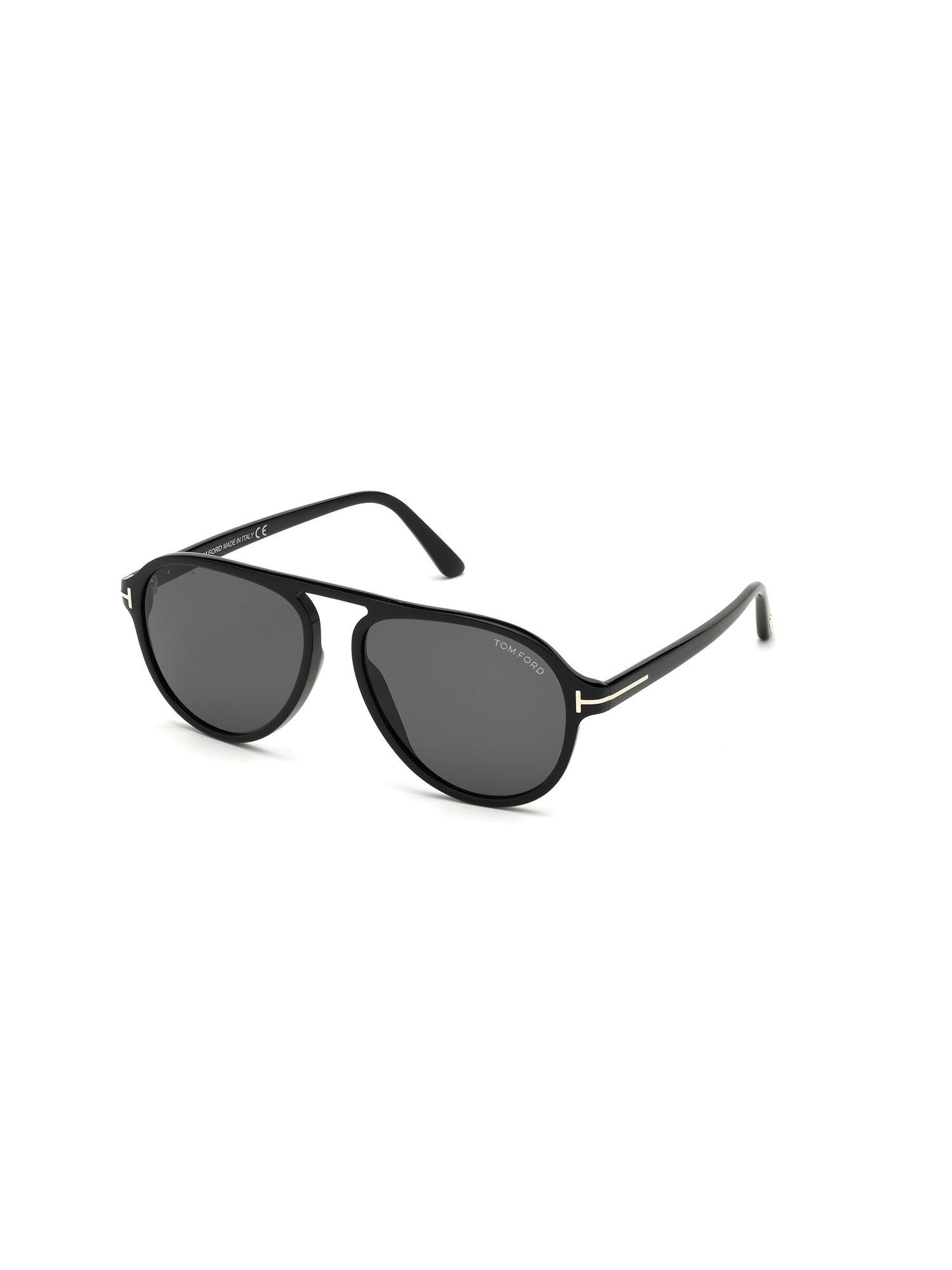 black plastic sunglasses ft0756 57 01a