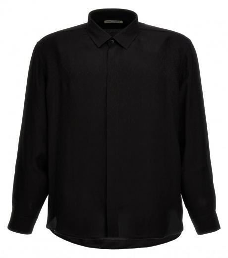 black plumetis shirt