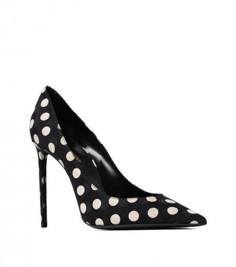 black polka dot heels