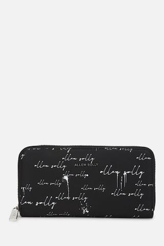 black print casual polyurethane women wallet