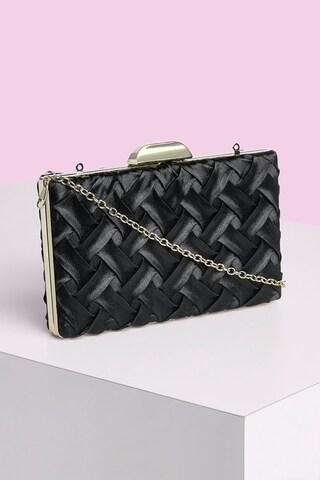 black quilted casual polyester women clutch