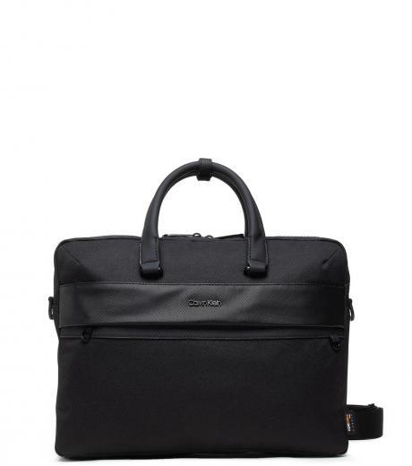 black remote large briefcase bag