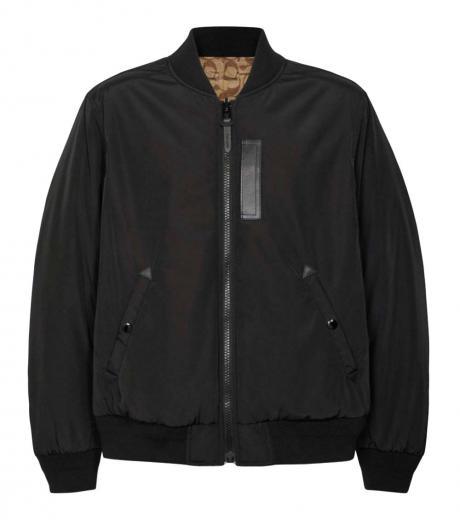 black reversible signature ma 1 jacket