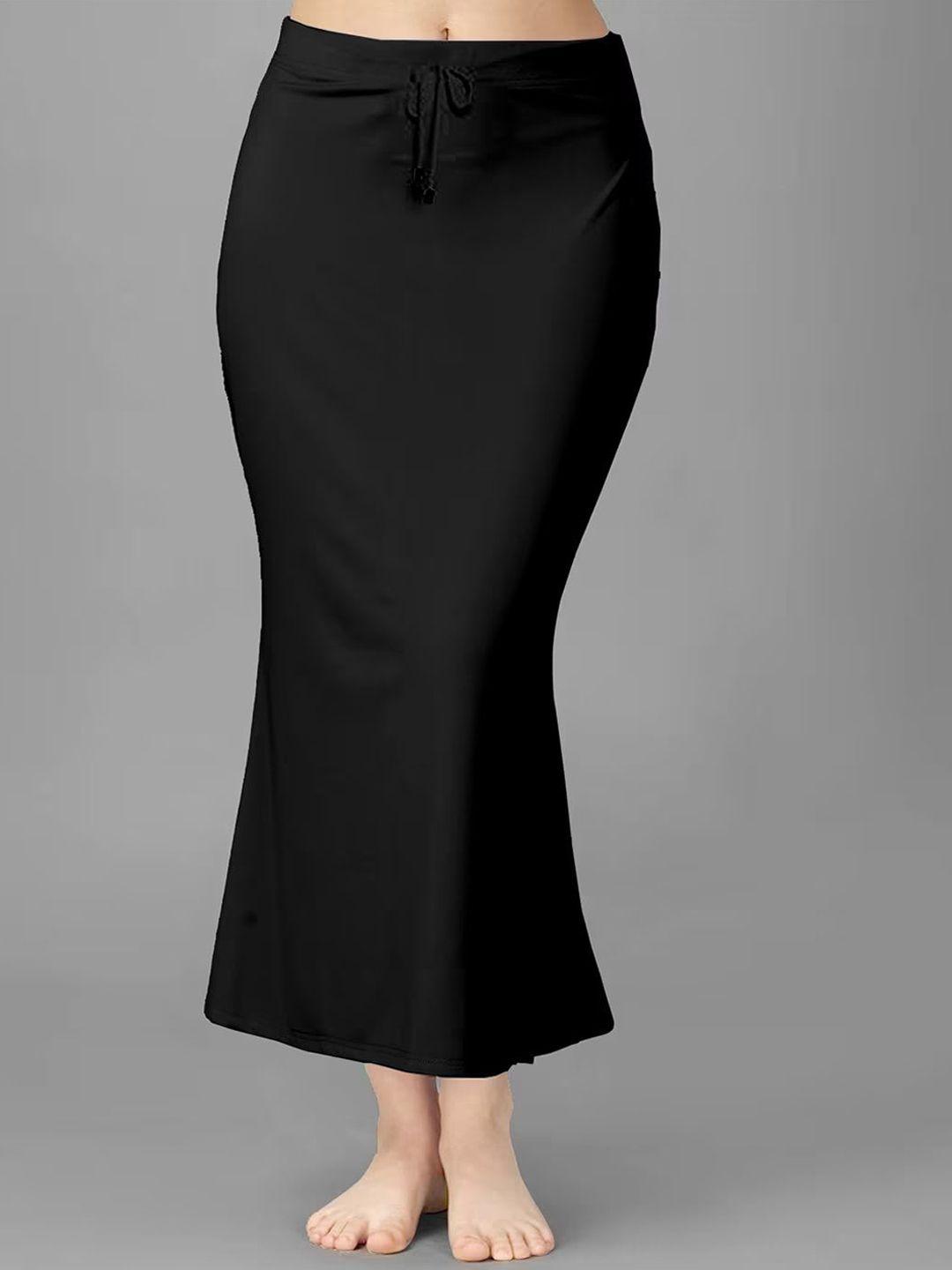 black scissor cotton saree shapewear