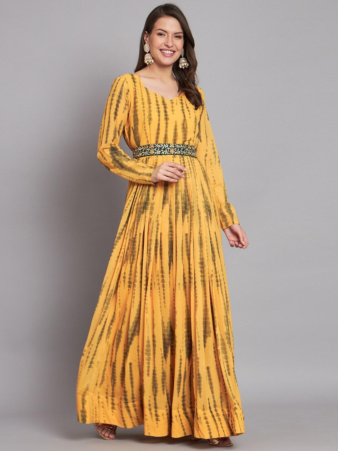 black-scissor-tie-and-dye-printed-fit-&-flared-maxi-gown