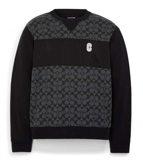 black signature crewneck sweatshirt