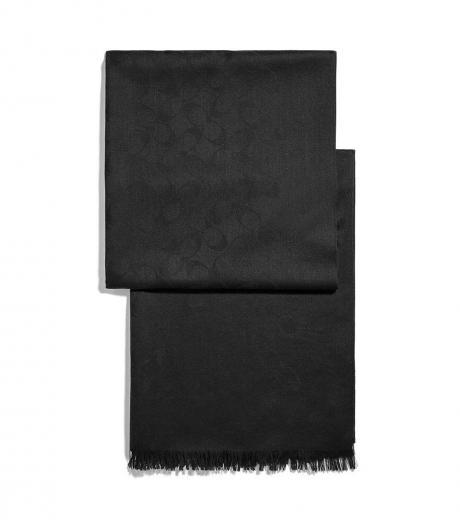 black signature scarf