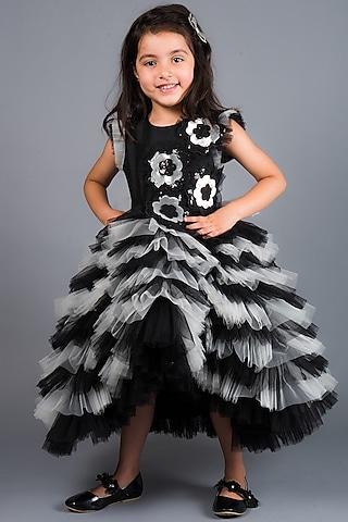 black silk gown for girls