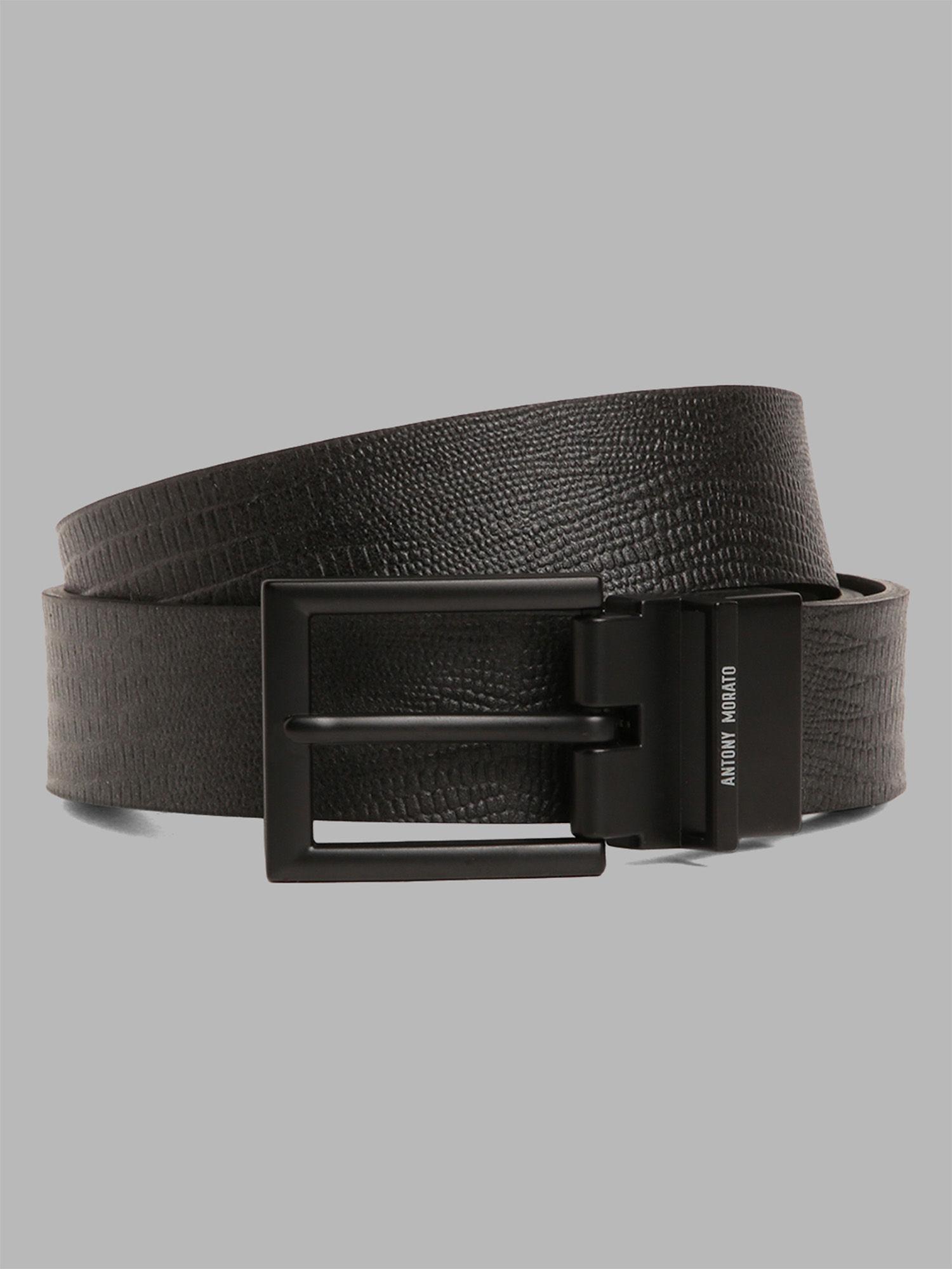 black solid belt