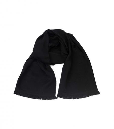 black solid scarf