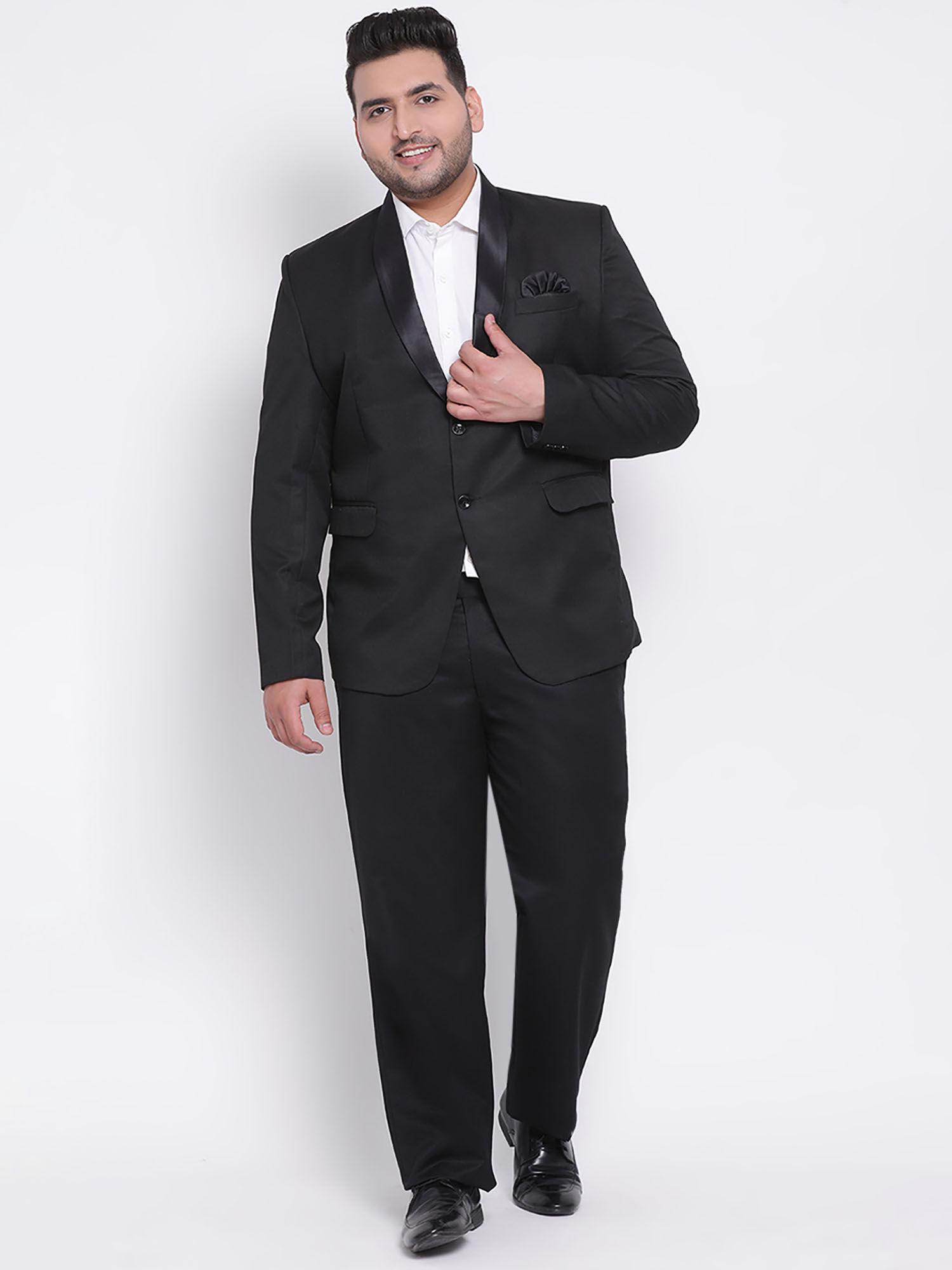 black solid suit (set of 2)