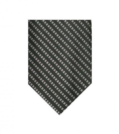 black stitch stripe panel tie