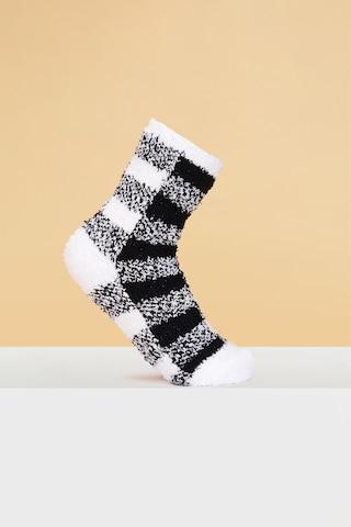 black stripe winterwear socks