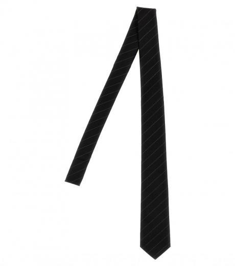 black striped tie