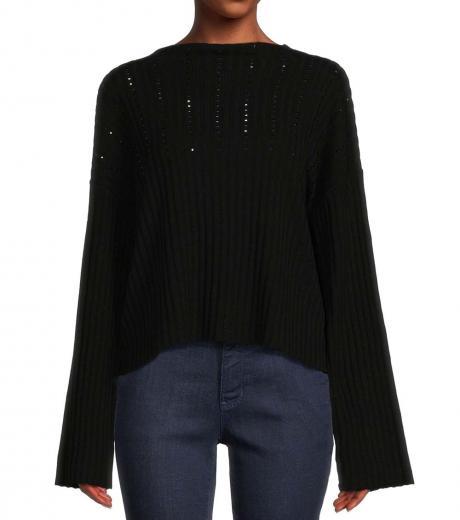 black studded dolman sweater