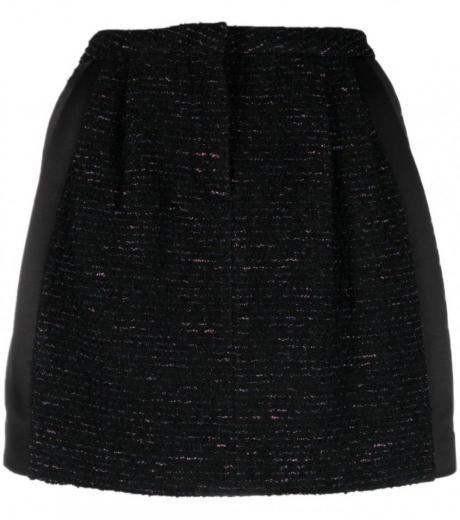 black tweed mini skirt