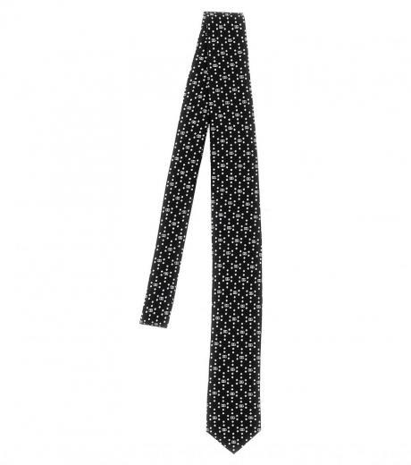 black & white signature tie