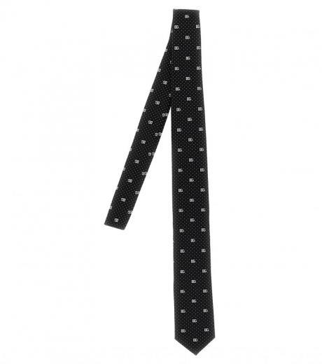 black & white signature tie