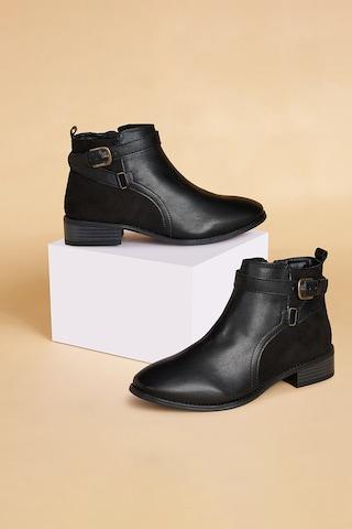 black  casual women boots