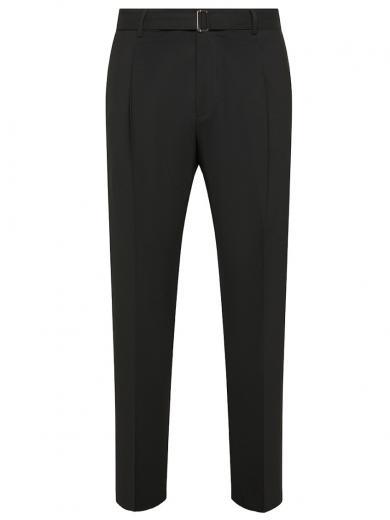 black  pleats trousers