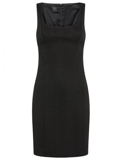 black  sleeveless dress