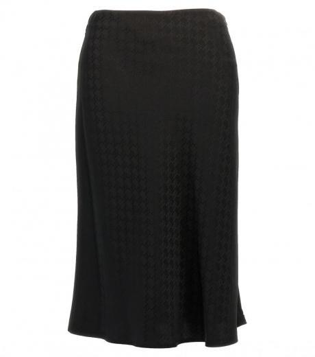 black all over logo skirt