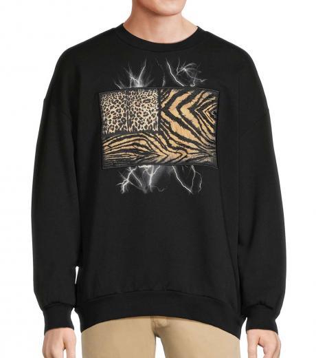 black animal print sweatshirt