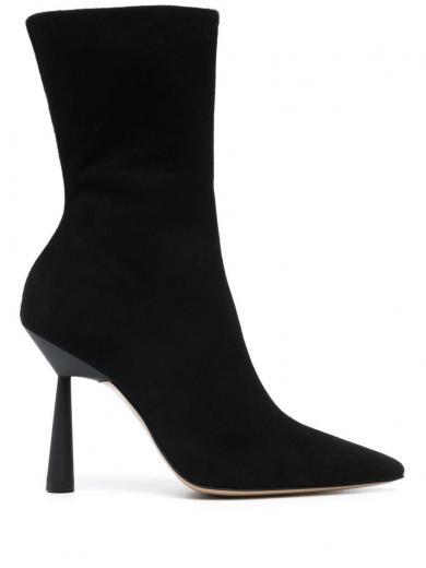 black ankle boots