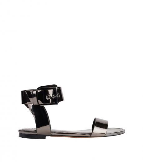 black ankle strap sandals