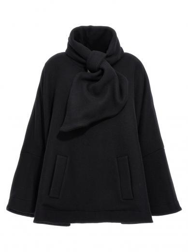 black anorak cape