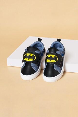 black batman velcro detail casual boys character shoes