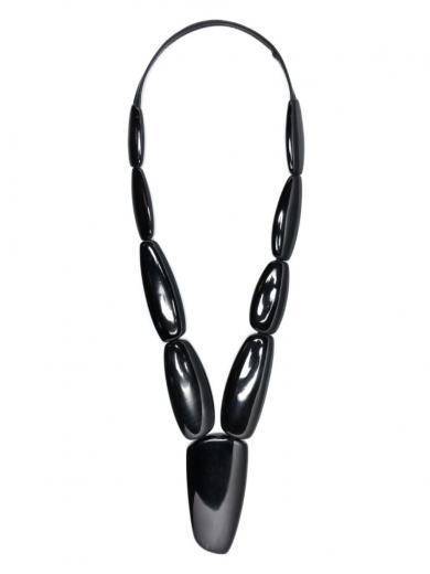 black beads necklace