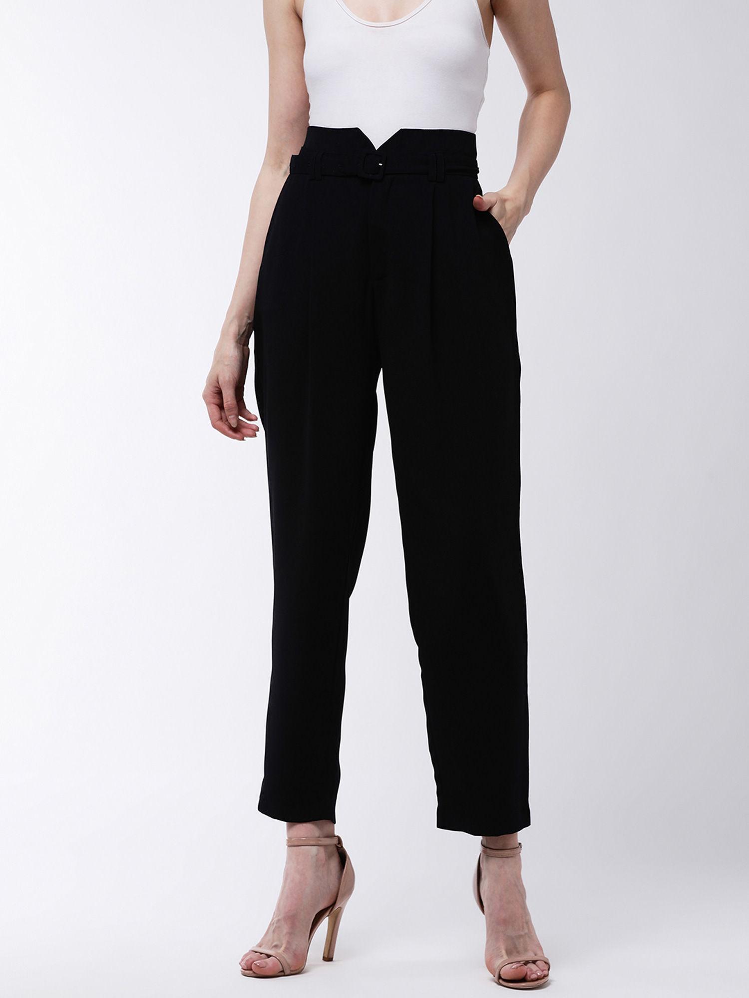 black belted peg pants