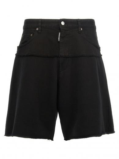 black big boxer bermuda shorts