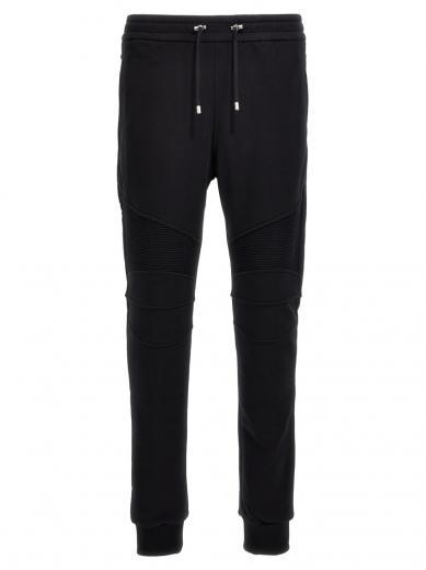 black biker joggers