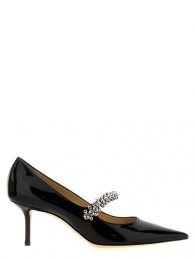 black bing pumps