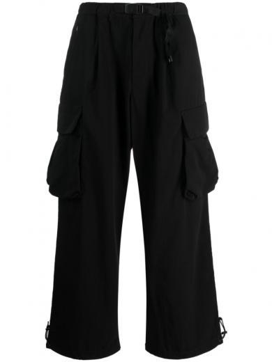 black black cargo trousers