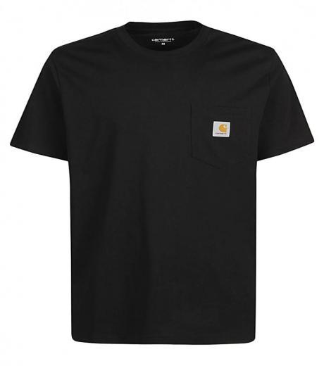 black black logo detail t-shirt