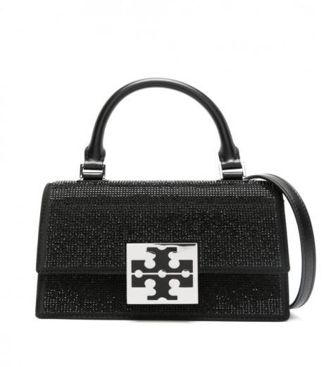 black bon bon mini leather handbag
