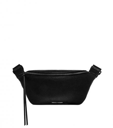 black bree belt large crossbody bag