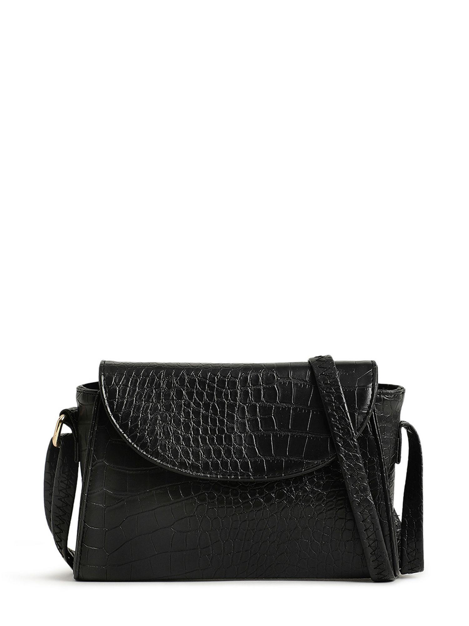 black brunch sling bag for women