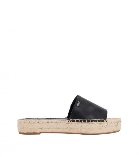 black camillo slip on sandals