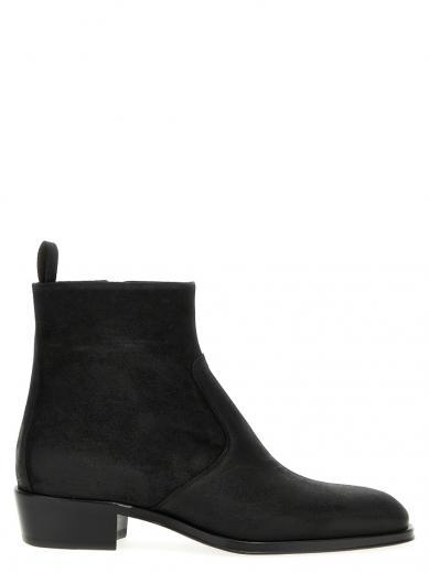 black chicago ankle boots