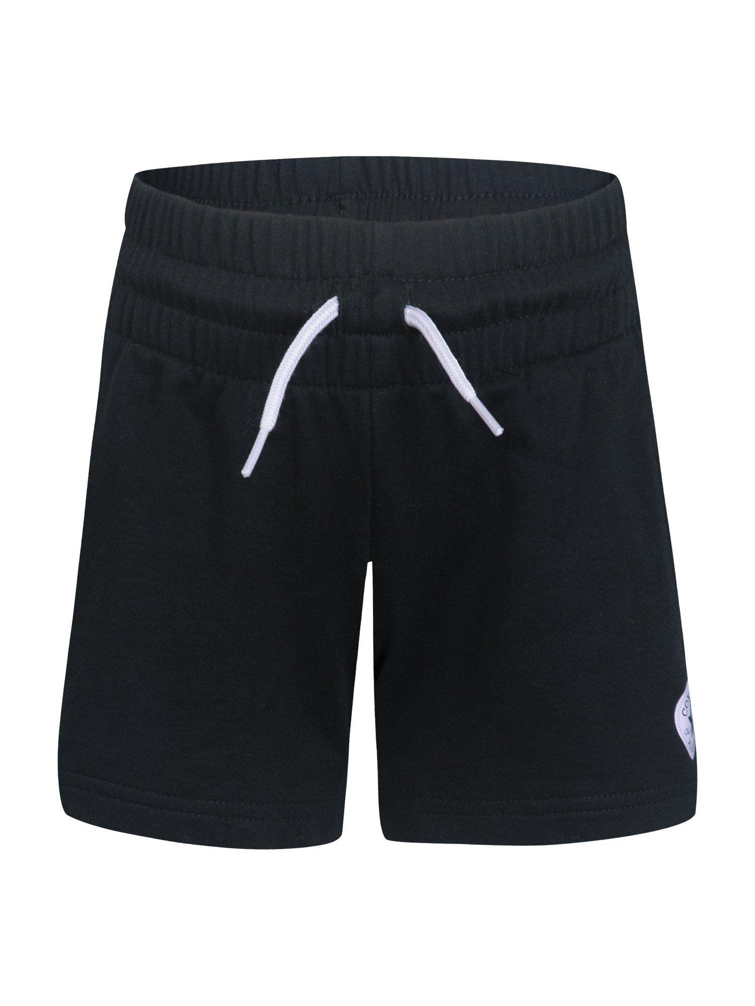 black chuck patch core shorts