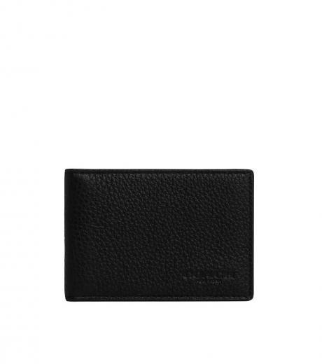 black compact wallet