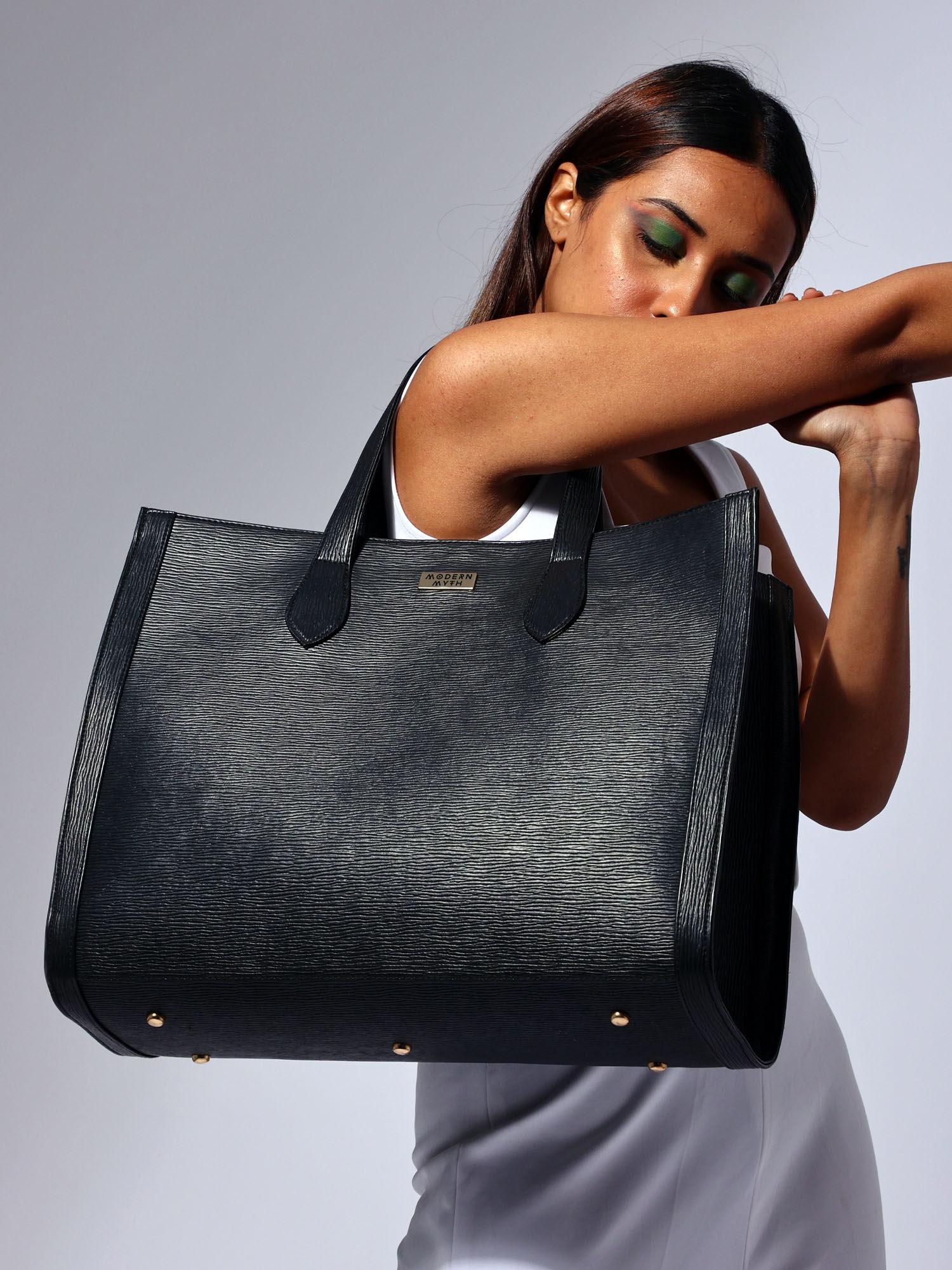 black cosmic tote