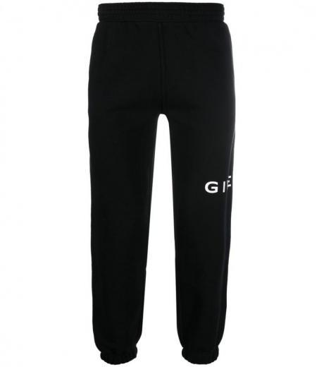 black cotton jogging pants