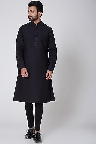 black cotton kurta