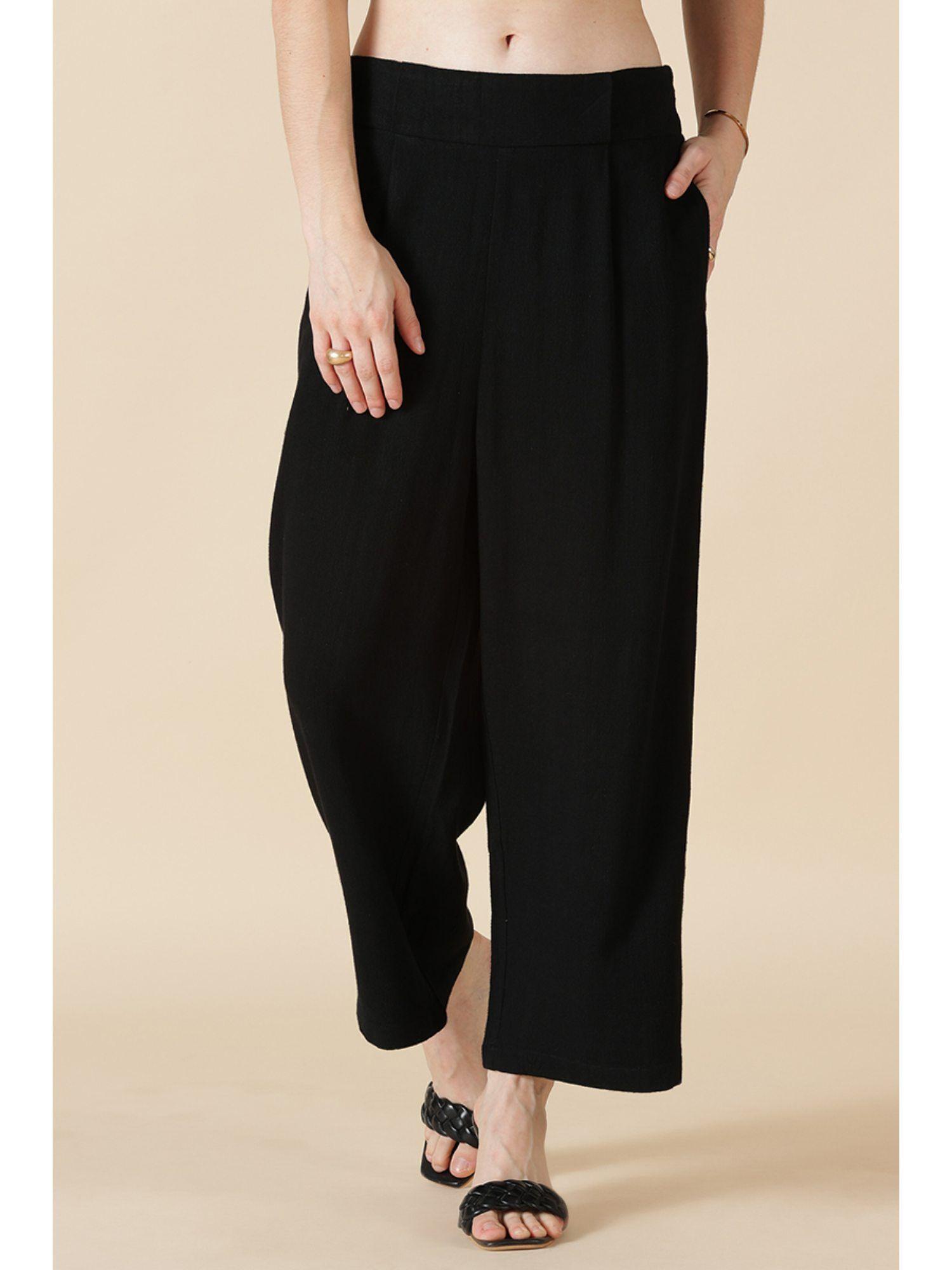 black cotton ladies pant